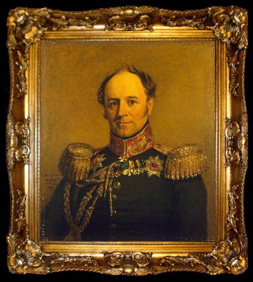 framed  George Dawe Portrait of Alexander von Benckendorff, ta009-2